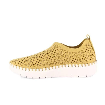 Grunland Slipon Traforata Donna in Tessuto Paglia Beige SC6184 SILI BEIGE Grunland 