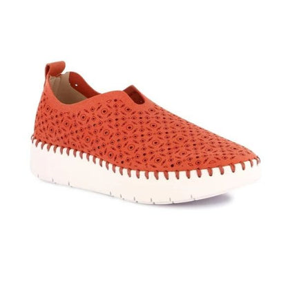 Grunland Slipon Traforata Donna in Tessuto Mattone SC6184 SILI TERRA Grunland 