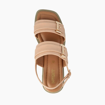 Impronte Sandalo Flat Donna in Ecopelle Nude SERENELLA SANDAL NUDE Impronte 