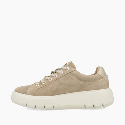 Impronte Sneakers Donna con Lacci e Zip in Camoscio Sabbia VENIER ZIP D SEUDE SAND Impronte 
