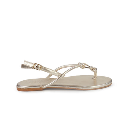 Inuovo Sanalo Infradito Basso Donna in Pelle Oro 26031 GOLD Inuovo 