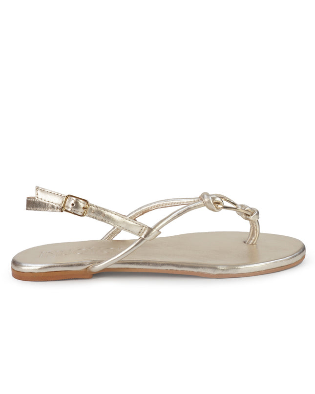 Inuovo Sanalo Infradito Basso Donna in Pelle Oro 26031 GOLD Inuovo 