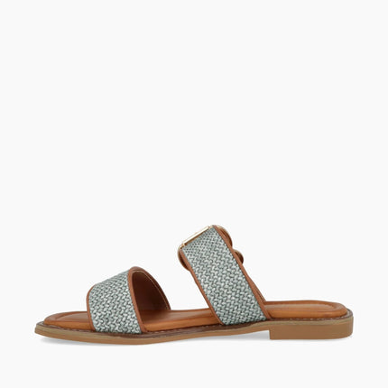 Jeep Sandalo Flat Donna in Tessuto Avio Jeans BILOXI SANDAL LIGHT BLUE Jeep Footwear 
