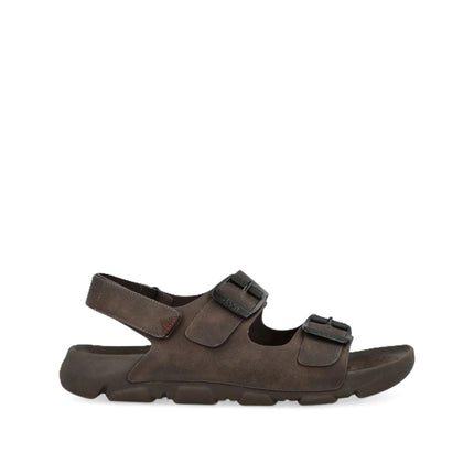 Jeep Sandali Trekking Outdoor Uomo in Ecopelle Marrone DAYTONA SANDAL DARK BROWN Jeep Footwear 
