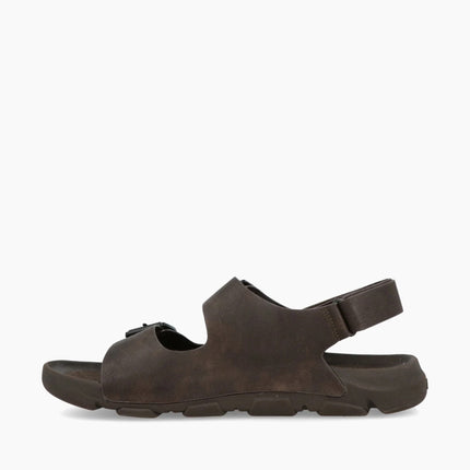 Jeep Sandali Trekking Outdoor Uomo in Ecopelle Marrone DAYTONA SANDAL DARK BROWN Jeep Footwear 