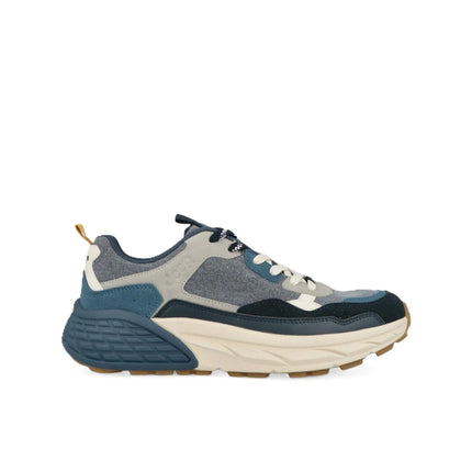 Jeep Sneakers Uomo in Camoscio Multicolor Blu GROOVE CANVAS NAVY MULTI Jeep Footwear 