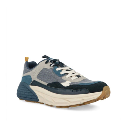 Jeep Sneakers Uomo in Camoscio Multicolor Blu GROOVE CANVAS NAVY MULTI Jeep Footwear 