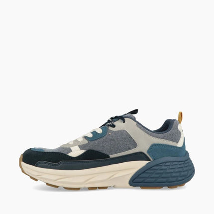 Jeep Sneakers Uomo in Camoscio Multicolor Blu GROOVE CANVAS NAVY MULTI Jeep Footwear 