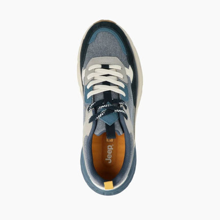 Jeep Sneakers Uomo in Camoscio Multicolor Blu GROOVE CANVAS NAVY MULTI Jeep Footwear 