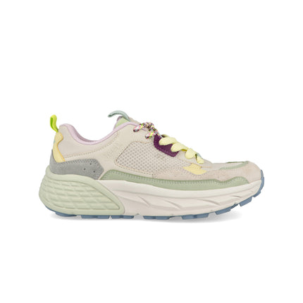 Jeep Sneakers Donna in Camoscio Multicolor Menta GROOVE MESH WHITE MINT Jeep Footwear 