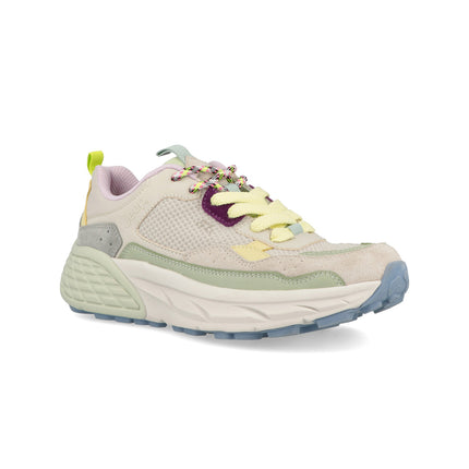 Jeep Sneakers Donna in Camoscio Multicolor Menta GROOVE MESH WHITE MINT Jeep Footwear 