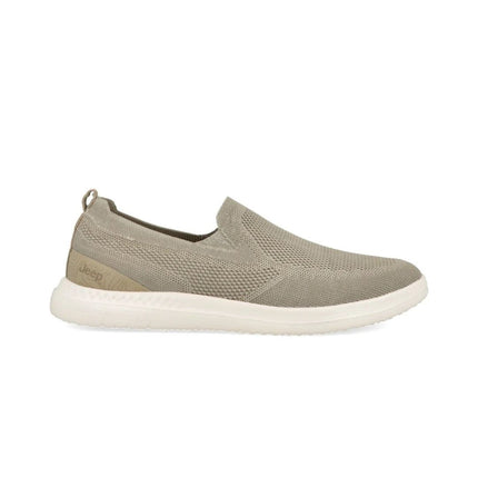 Jeep Mocassino Uomo Slip On in Tessuto Beige KAROO SLIP ON SAND Jeep Footwear 