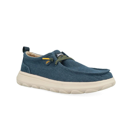 Jeep Wallabee Slip On Uomo in Tessuto Blu KAUAI WALLABEE NAVY Jeep Footwear 