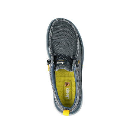 Jeep Wallabee Slip On Uomo in Tessuto Blu KAUAI WALLABEE KNT NAVY Jeep Footwear 