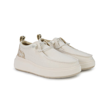 Jeep Wallabee Slipon Donna in Tessuto Bianco NATURE WALLABEE WHITE Jeep Footwear 