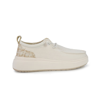 Jeep Wallabee Slipon Donna in Tessuto Bianco NATURE WALLABEE WHITE Jeep Footwear 