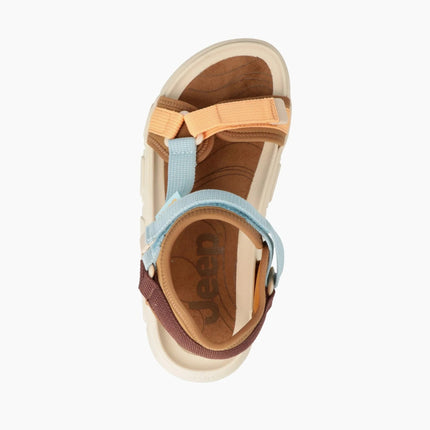 Jeep Sandali Trekking Outdoor Donna in Tessuto Sky Multicolor PAMPA SANDAL MULTI SKY Jeep Footwear 