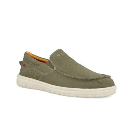 Jeep Mocassino Uomo Slip On in Tessuto Verde SAMOA SLIP ON MILITARY Jeep Footwear 