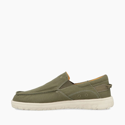 Jeep Mocassino Uomo Slip On in Tessuto Verde SAMOA SLIP ON MILITARY Jeep Footwear 
