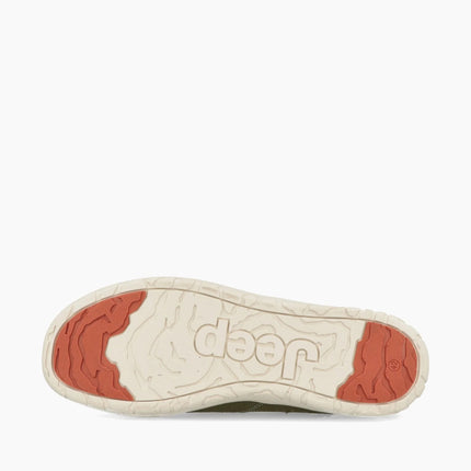 Jeep Mocassino Uomo Slip On in Tessuto Verde SAMOA SLIP ON MILITARY Jeep Footwear 