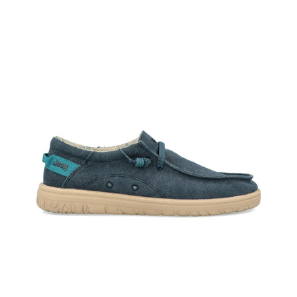 Jeep Wallabee Uomo in Canvas Blu SAMOA WALLABEE CVS NAVY Jeep Footwear 