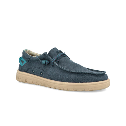 Jeep Wallabee Uomo in Canvas Blu SAMOA WALLABEE CVS NAVY Jeep Footwear 