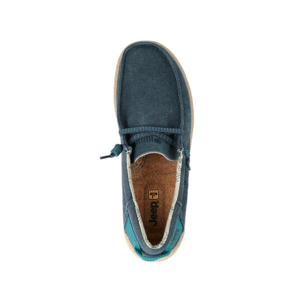 Jeep Wallabee Uomo in Canvas Blu SAMOA WALLABEE CVS NAVY Jeep Footwear 