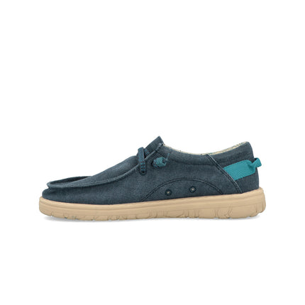 Jeep Wallabee Uomo in Canvas Blu SAMOA WALLABEE CVS NAVY Jeep Footwear 