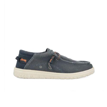 Jeep Wallabee Uomo in Canvas Blu SAMOA WALLABEE KNIT NAVY Jeep Footwear 