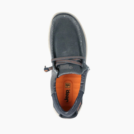 Jeep Wallabee Uomo in Canvas Blu SAMOA WALLABEE KNIT NAVY Jeep Footwear 