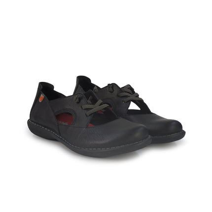 Jungla Ballerina Donna con Lacci in Pelle Nera 8154 BLACK Jungla 