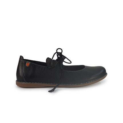 Jungla Ballerina Donna con Lacci in Pelle Nera 8461 BLACK Jungla 