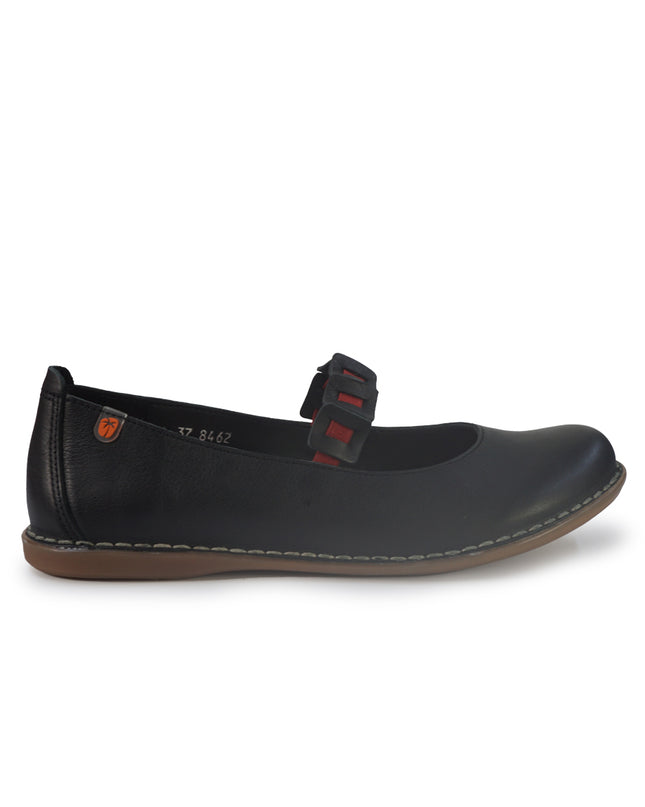 Jungla Ballerina Donna con Elastico in Pelle Nera 8462 BLACK Jungla 