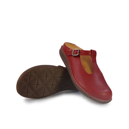 Jungla Sandalo Sabot Donna con Cinturino in Pelle Rossa 8475 ROJO Jungla 