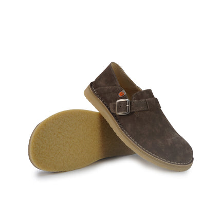 Jungla Mocassino Barefoot Donna con Fibbia in Camoscio Marrone 8480 MOUSSE LIGHT Jungla 