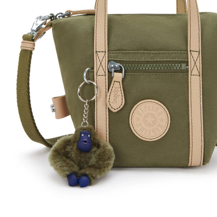 Kipling Borsa Donna a Mano con Tracolla in Tessuto Cotton Kaki BOXY ART S FC COTTON KHAKI Kipling 