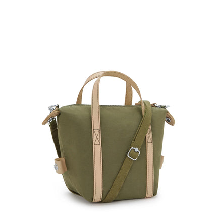 Kipling Borsa Donna a Mano con Tracolla in Tessuto Cotton Kaki BOXY ART S FC COTTON KHAKI Kipling 