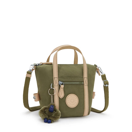 Kipling Borsa Donna a Mano con Tracolla in Tessuto Cotton Kaki BOXY ART S FC COTTON KHAKI Kipling 