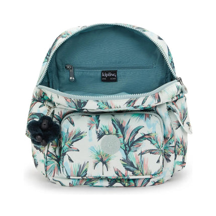 Kipling Zaino Multitasche in Tessuto Fantasia More Palm Trees CITY PACK ZIP S MORE PALM TREES Kipling 