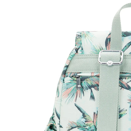 Kipling Zaino Multitasche in Tessuto Fantasia More Palm Trees CITY PACK ZIP S MORE PALM TREES Kipling 