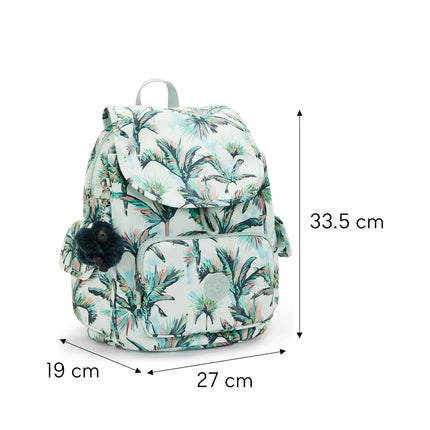 Kipling Zaino Multitasche in Tessuto Fantasia More Palm Trees CITY PACK ZIP S MORE PALM TREES Kipling 