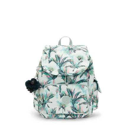 Kipling Zaino Multitasche in Tessuto Fantasia More Palm Trees CITY PACK ZIP S MORE PALM TREES Kipling 