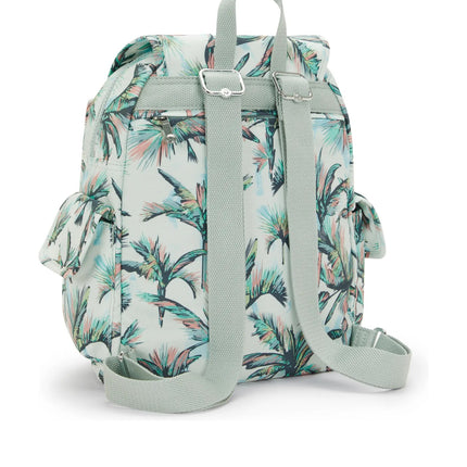 Kipling Zaino Multitasche in Tessuto Fantasia More Palm Trees CITY PACK ZIP S MORE PALM TREES Kipling 
