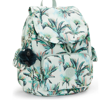 Kipling Zaino Multitasche in Tessuto Fantasia More Palm Trees CITY PACK ZIP S MORE PALM TREES Kipling 