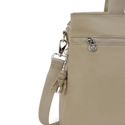 Borsa Lavoro Kipling Lapdop 15 Pollici con Tracolla in Tessuto Beige ELYSIA WORK BOHO TAN Kipling 