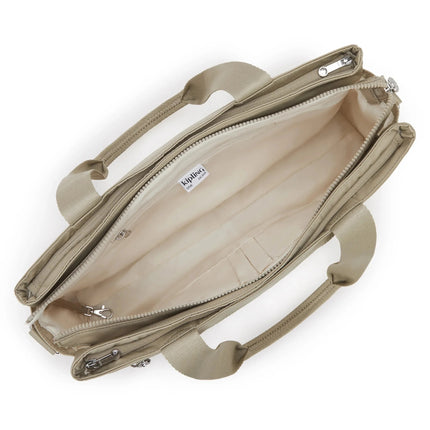 Borsa Lavoro Kipling Lapdop 15 Pollici con Tracolla in Tessuto Beige ELYSIA WORK BOHO TAN Kipling 