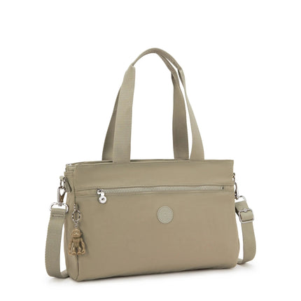 Borsa Lavoro Kipling Lapdop 13 Pollici con Tracolla in Tessuto Beige ELYSIA WORK S BOHO TAN Kipling 