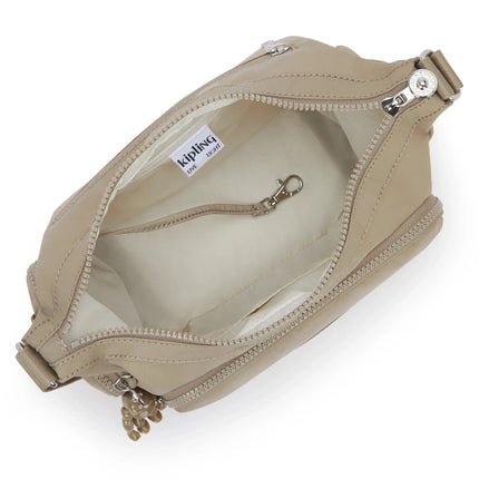Kipling Borsetta Tracolla Multitasche in Tessuto Beige GABB S BOHO TAN Kipling 
