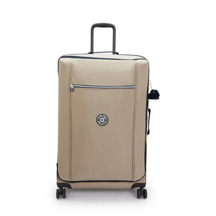 Kipling Trolley Large 4 Ruote in Tessuto Soft Taupe JET L SOFT TAUPE Kipling 