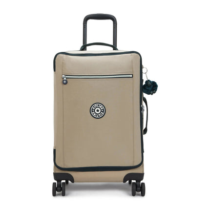 Kipling Trolley Small 4 Ruote in Tessuto Soft Taupe JET S SOFT TAUPE Kipling 